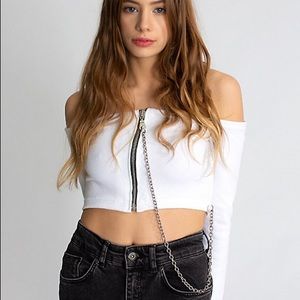 The Ragged Priest Crop stop with Chains